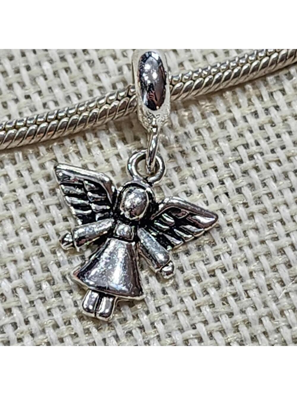 Silver Angel Charm Pendant